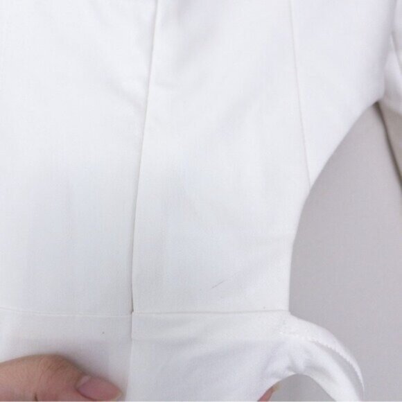 NWT Ceren Ocak x REVOLVE Vegan Leather One Shoulder Cutout Bodysuit S White - Picture 12 of 14